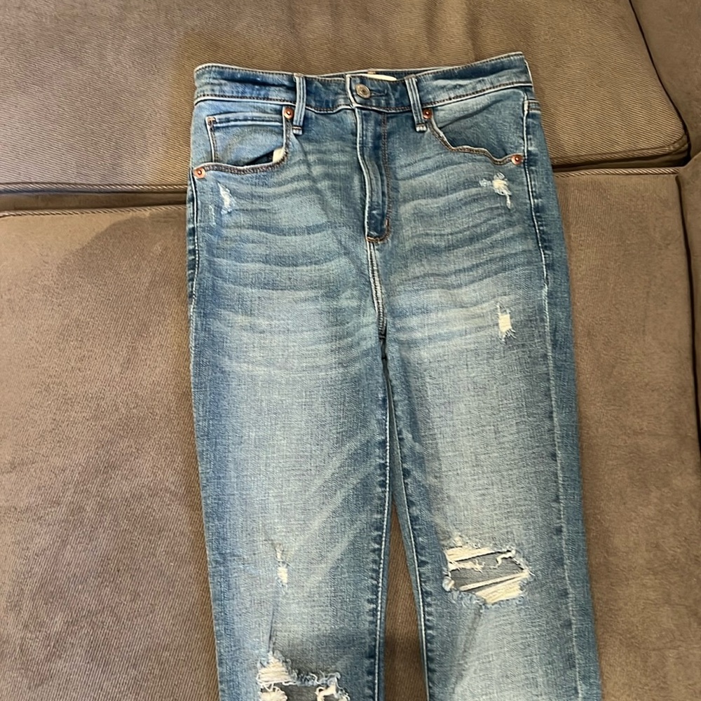 The Super Skinny Ankle High Rise jeans.